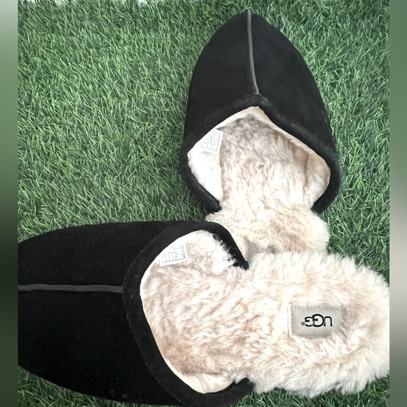 UGG Men’s Scuff Slippers Size 17 Black GUC - Picture 12 of 16